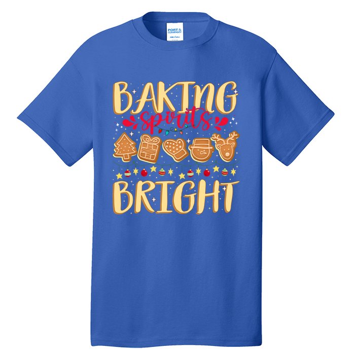 Family Matching Gingerbeard Baking Spirits Bright Christmas Gift Tall T-Shirt