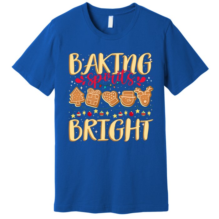 Family Matching Gingerbeard Baking Spirits Bright Christmas Gift Premium T-Shirt