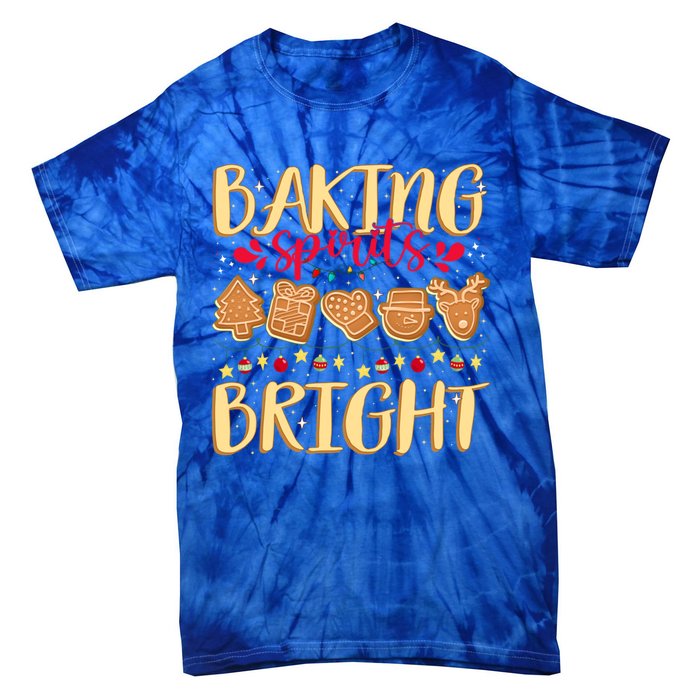 Family Matching Gingerbeard Baking Spirits Bright Christmas Gift Tie-Dye T-Shirt