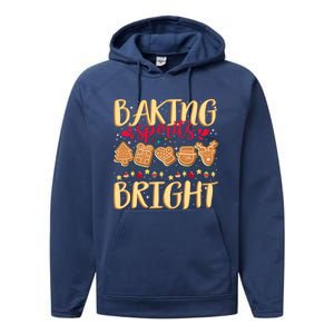 Family Matching Gingerbeard Baking Spirits Bright Christmas Gift Performance Fleece Hoodie