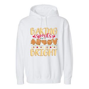 Family Matching Gingerbeard Baking Spirits Bright Christmas Gift Garment-Dyed Fleece Hoodie