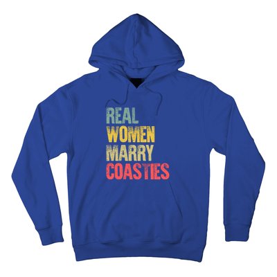 Funny Marriage Gift Real Marry Coasties Bride Great Gift Hoodie