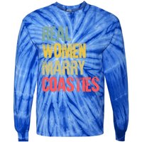 Funny Marriage Gift Real Marry Coasties Bride Great Gift Tie-Dye Long Sleeve Shirt