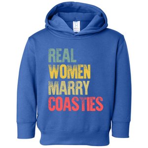 Funny Marriage Gift Real Marry Coasties Bride Great Gift Toddler Hoodie