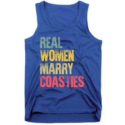 Funny Marriage Gift Real Marry Coasties Bride Great Gift Tank Top