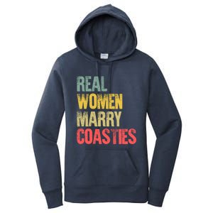 Funny Marriage Gift Real Marry Coasties Bride Great Gift Women's Pullover Hoodie