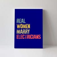 Funny Marriage Gift Real Marry Electricians Bride Gift Canvas