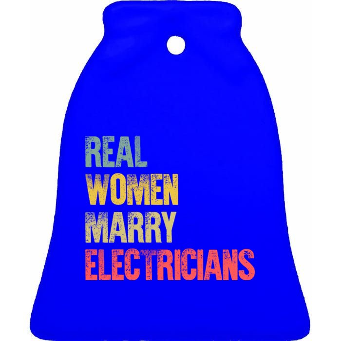 Funny Marriage Gift Real Marry Electricians Bride Gift Ceramic Bell Ornament