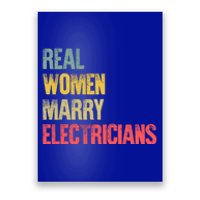 Funny Marriage Gift Real Marry Electricians Bride Gift Poster