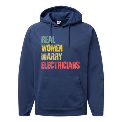 Funny Marriage Gift Real Marry Electricians Bride Gift Performance Fleece Hoodie