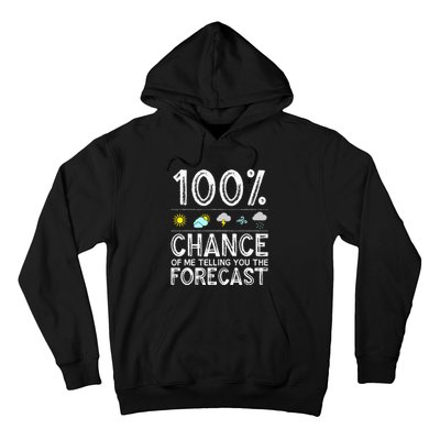 Funny Meteorology Gift Weather Enthusiasts Cool Weatherman (1) Hoodie