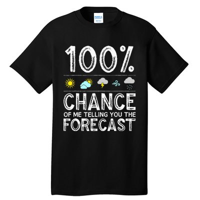 Funny Meteorology Gift Weather Enthusiasts Cool Weatherman (1) Tall T-Shirt