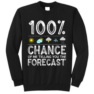 Funny Meteorology Gift Weather Enthusiasts Cool Weatherman (1) Tall Sweatshirt