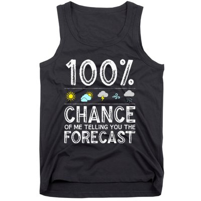 Funny Meteorology Gift Weather Enthusiasts Cool Weatherman (1) Tank Top