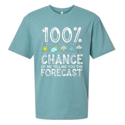 Funny Meteorology Gift Weather Enthusiasts Cool Weatherman (1) Sueded Cloud Jersey T-Shirt