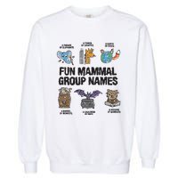 Fun Mammal Group Names Garment-Dyed Sweatshirt