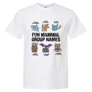 Fun Mammal Group Names Garment-Dyed Heavyweight T-Shirt