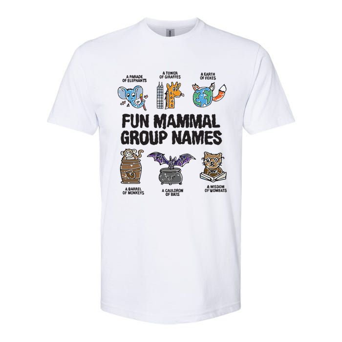 Fun Mammal Group Names Softstyle CVC T-Shirt