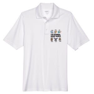 Fun Mammal Group Names Men's Origin Performance Pique Polo