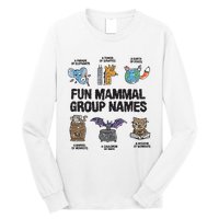 Fun Mammal Group Names Long Sleeve Shirt