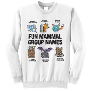 Fun Mammal Group Names Sweatshirt