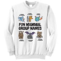 Fun Mammal Group Names Sweatshirt