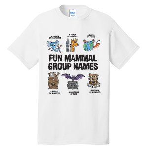 Fun Mammal Group Names Tall T-Shirt