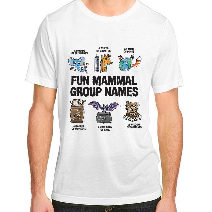 Fun Mammal Group Names Adult ChromaSoft Performance T-Shirt