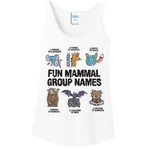 Fun Mammal Group Names Ladies Essential Tank