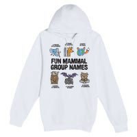 Fun Mammal Group Names Premium Pullover Hoodie