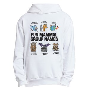 Fun Mammal Group Names Urban Pullover Hoodie