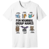 Fun Mammal Group Names Premium T-Shirt