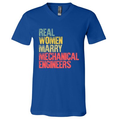 Funny Marriage Gift Real Marry Mechanical Engineers Cute Gift V-Neck T-Shirt