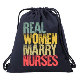 Funny Marriage Gift Real Marry Nurses Bride Gift Drawstring Bag