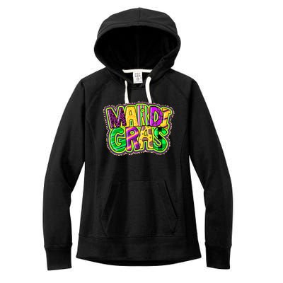 Funny Mardi Gras Carnival Lover Fat Tuesday Gift Women's Fleece Hoodie