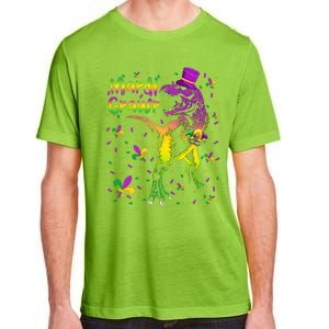 Funny Mardi Gras Festival Grawr Dinosaur Adult ChromaSoft Performance T-Shirt