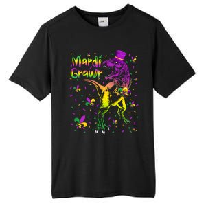 Funny Mardi Gras Festival Grawr Dinosaur Tall Fusion ChromaSoft Performance T-Shirt