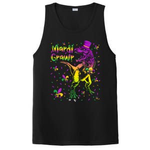 Funny Mardi Gras Festival Grawr Dinosaur PosiCharge Competitor Tank