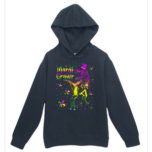 Funny Mardi Gras Festival Grawr Dinosaur Urban Pullover Hoodie