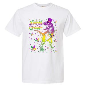 Funny Mardi Gras Festival Grawr Dinosaur Garment-Dyed Heavyweight T-Shirt