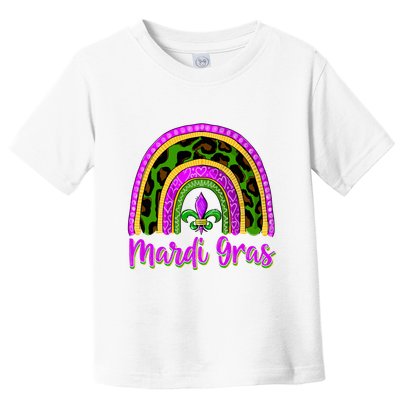 Funny Mardi Gras Parade Outfit Jester Rainbow Wo Girl Toddler T-Shirt