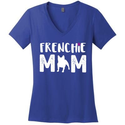 Frenchie Mom Gift French Bulldog Gift Women's V-Neck T-Shirt