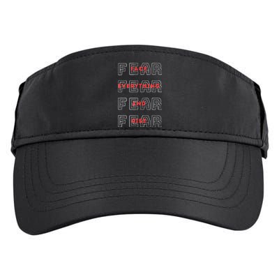 Fearless, Motivational Gym, No Fear, Courage, Phrase/Quote Adult Drive Performance Visor