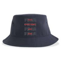 Fearless, Motivational Gym, No Fear, Courage, Phrase/Quote Sustainable Bucket Hat