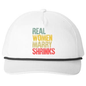 Funny Marriage Gift Real Marry Shrinks Bride Gift Snapback Five-Panel Rope Hat