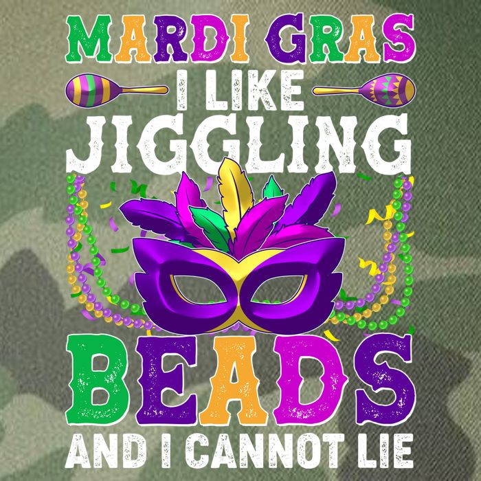 Funny Mardi Gras I Like Jiggling Beads And I Cannot Lie Legacy Tie Dye Trucker Hat