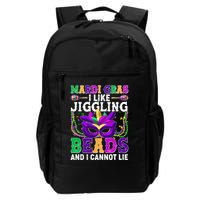 Funny Mardi Gras I Like Jiggling Beads And I Cannot Lie Backpack