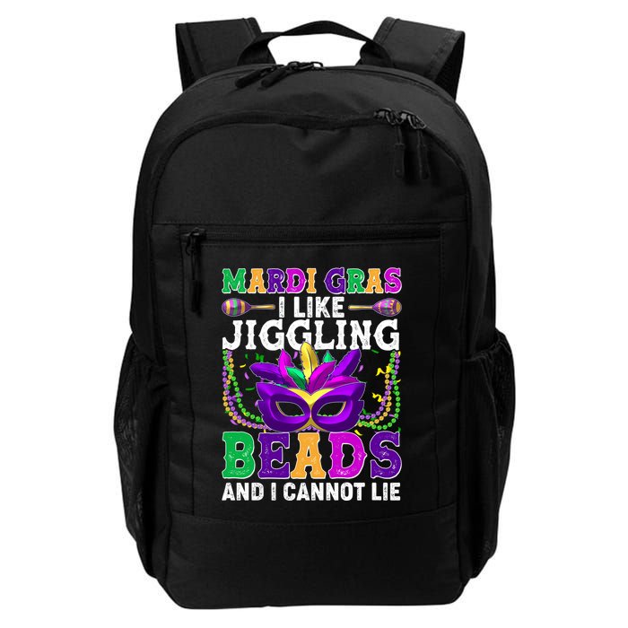 Funny Mardi Gras I Like Jiggling Beads And I Cannot Lie Backpack
