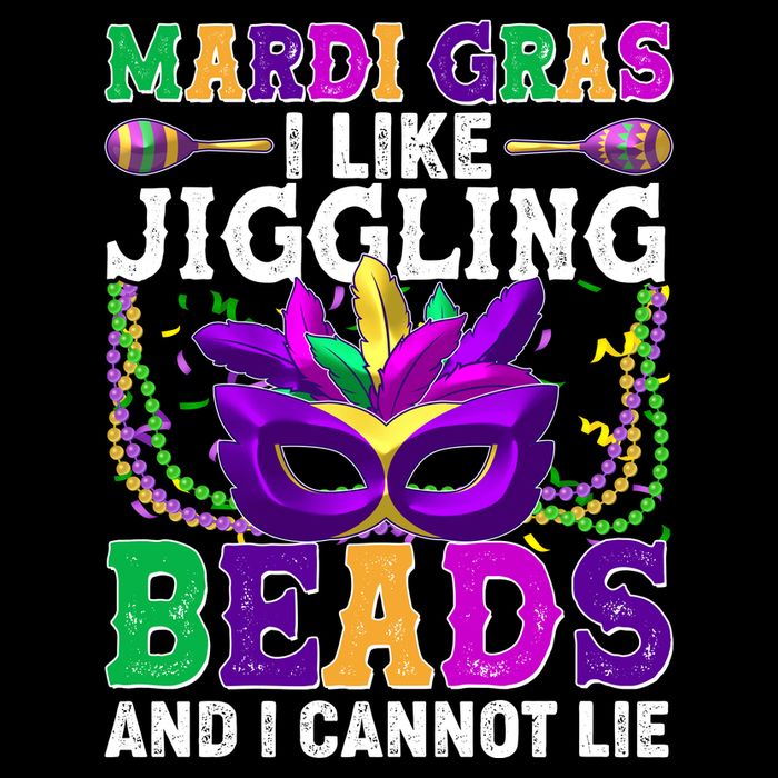 Funny Mardi Gras I Like Jiggling Beads And I Cannot Lie Backpack