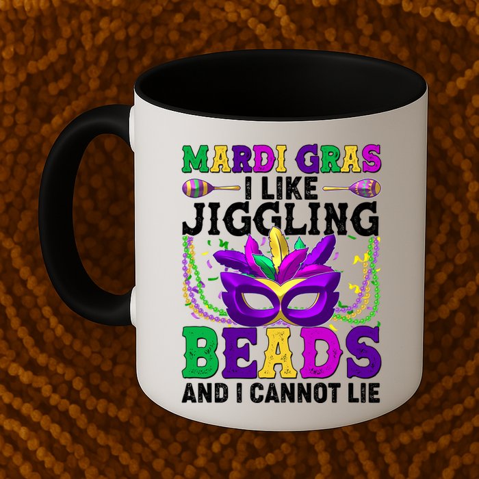 Funny Mardi Gras I Like Jiggling Beads And I Cannot Lie Mug